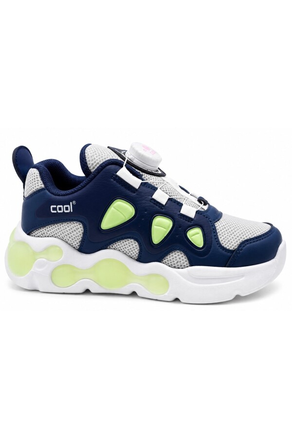 COOL Evan Akıllı Bağcıklı Işıklı Ortopedik Lacivert Erkek Çocuk Spor Ayakkabı - 2