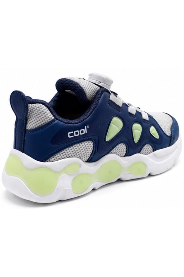 COOL Evan Akıllı Bağcıklı Işıklı Ortopedik Lacivert Erkek Çocuk Spor Ayakkabı - 5