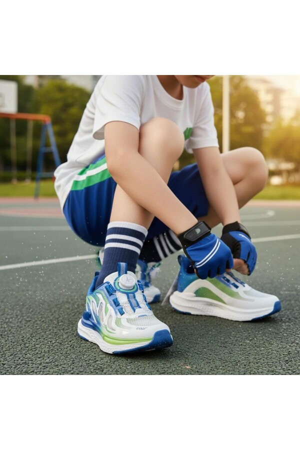 COOL ZEO Akıllı Bağcıklı Sax Mavi Erkek Çocuk Spor Ayakkabı  - 3