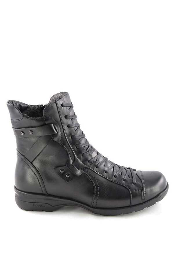 Forelli 18353 RETRO Kadın Siyah Deri Bot