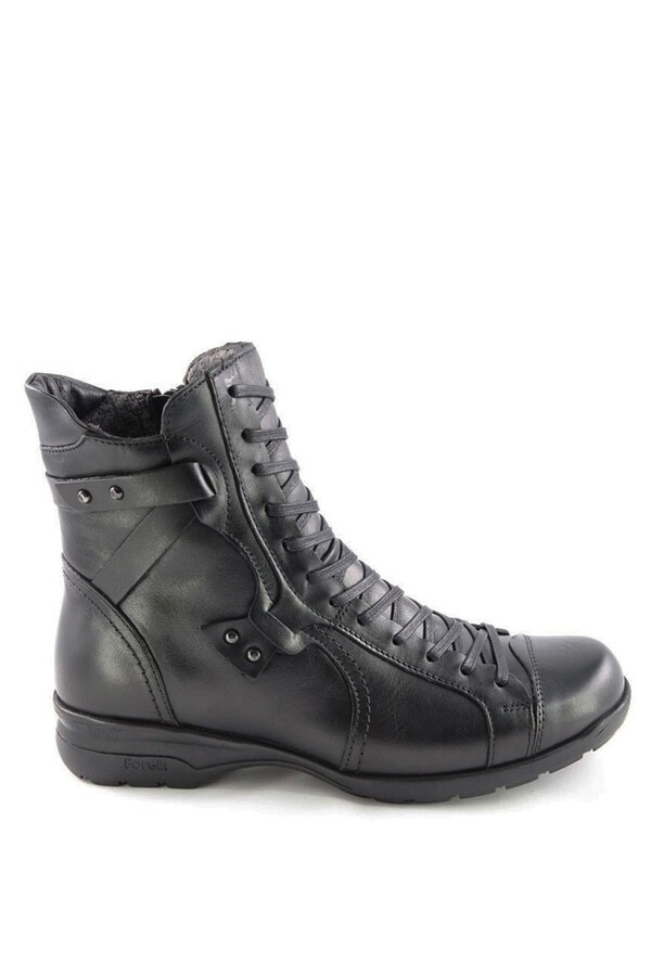 Forelli 18353 RETRO Kadın Siyah Deri Bot - Thumbnail