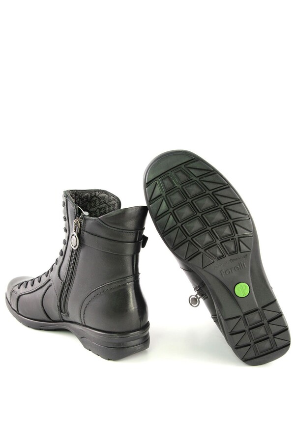 Forelli 18353 RETRO Kadın Siyah Deri Bot - Thumbnail