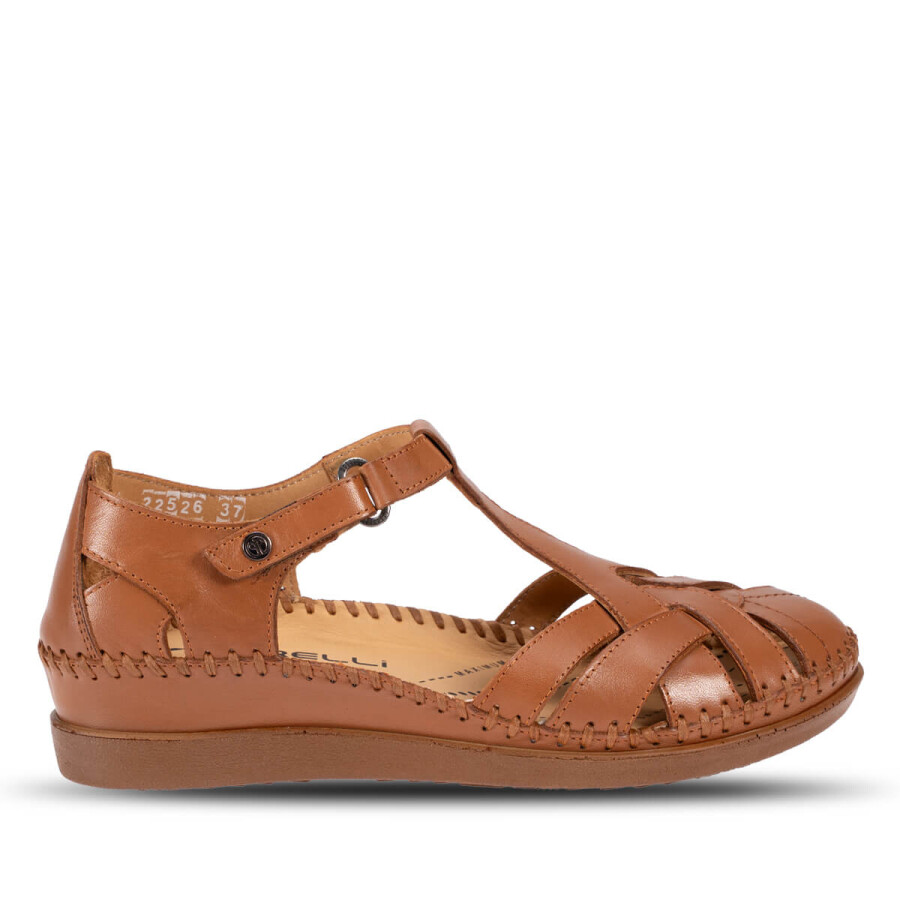Forelli 22526 LARNI Taba Hakiki Deri Kadın Sandalet  - 1
