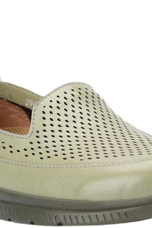 Forelli 29405 ANGEL Avakado Rengi Comfort Deri Kadın Ayakkabı - Thumbnail