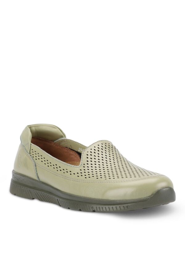 Forelli 29405 ANGEL Avakado Rengi Comfort Deri Kadın Ayakkabı - 1