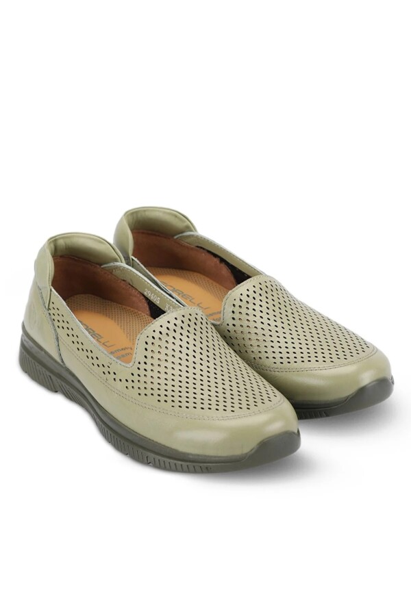 Forelli 29405 ANGEL Avakado Rengi Comfort Deri Kadın Ayakkabı - 2
