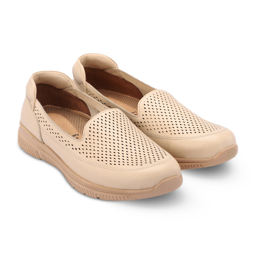 Forelli 29405 ANGEL Bej Rengi Comfort Deri Kadın Ayakkabı - Thumbnail