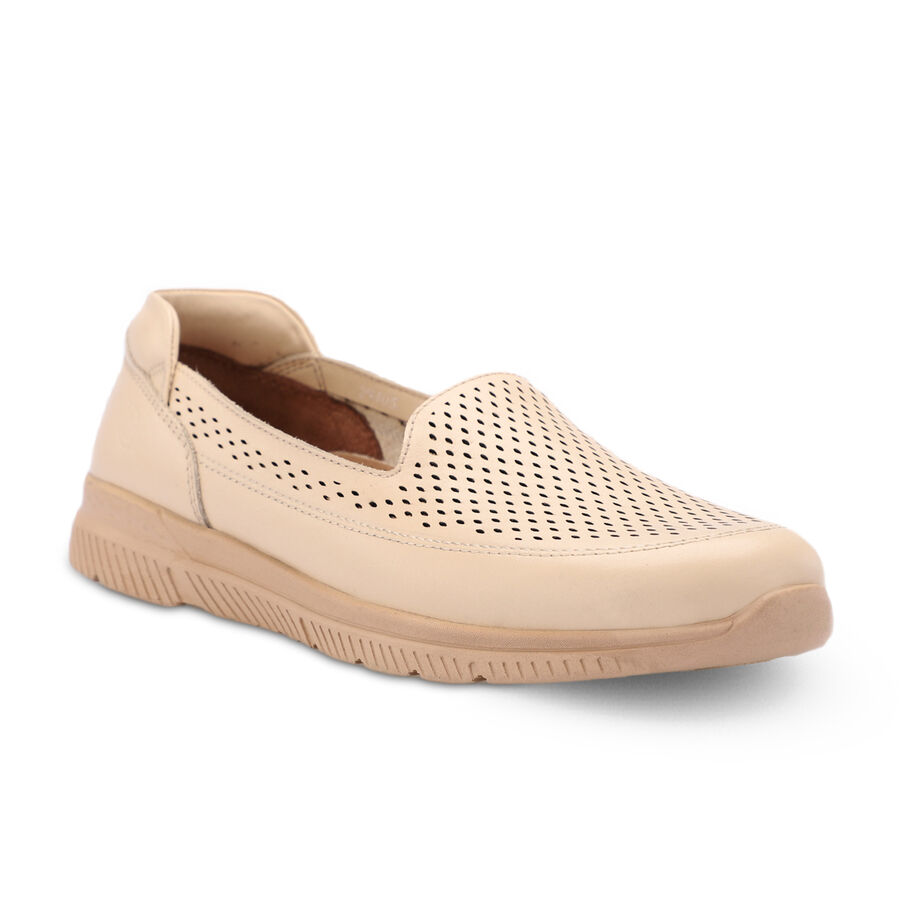 Forelli - Forelli 29405 ANGEL Bej Rengi Comfort Deri Kadın Ayakkabı