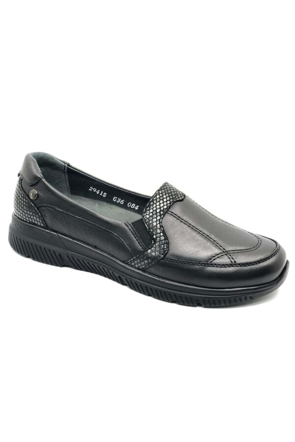 Forelli 29415Z Dilmen Siyah Rengi Comfort Deri Kadın Ayakkabı - 3