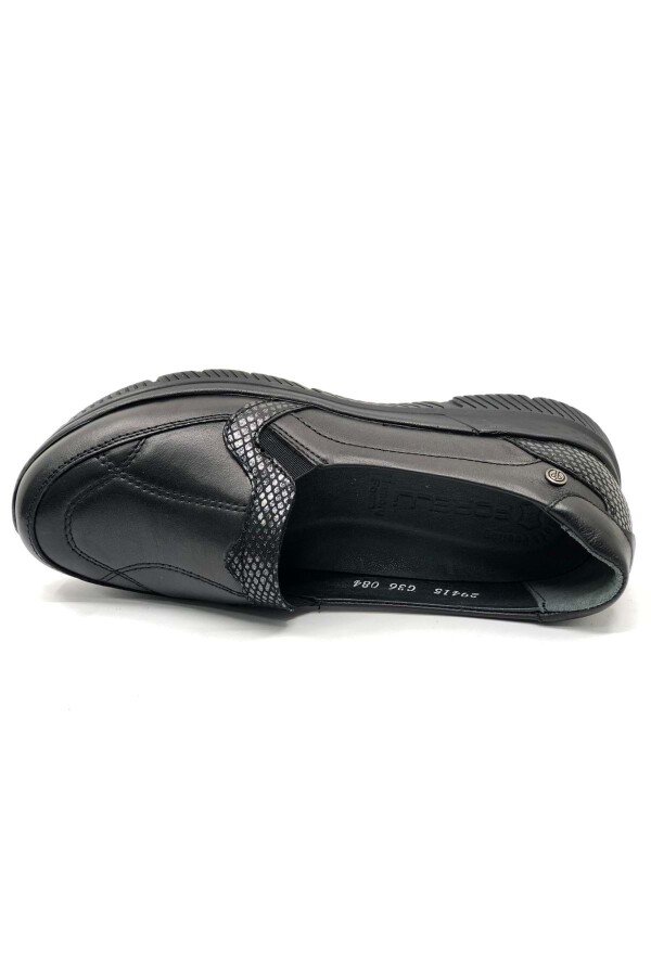Forelli 29415Z Dilmen Siyah Rengi Comfort Deri Kadın Ayakkabı - 4