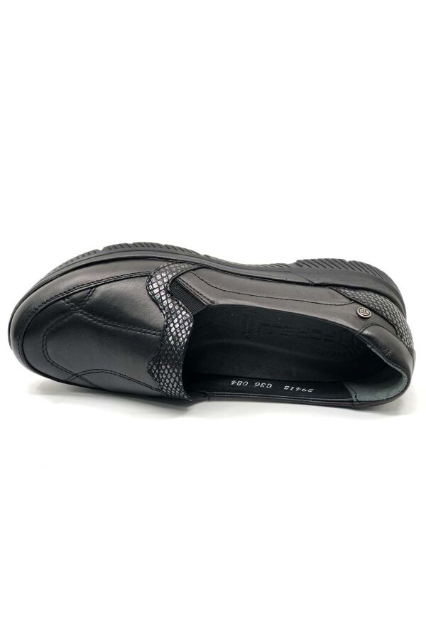 Forelli 29415Z Dilmen Siyah Rengi Comfort Deri Kadın Ayakkabı - 4