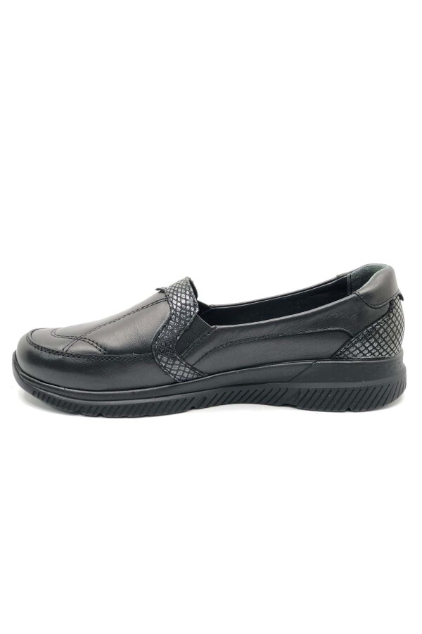 Forelli 29415Z Dilmen Siyah Rengi Comfort Deri Kadın Ayakkabı - 5