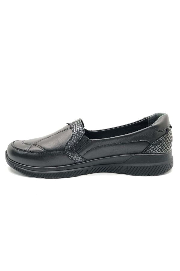 Forelli 29415Z Dilmen Siyah Rengi Comfort Deri Kadın Ayakkabı - 5