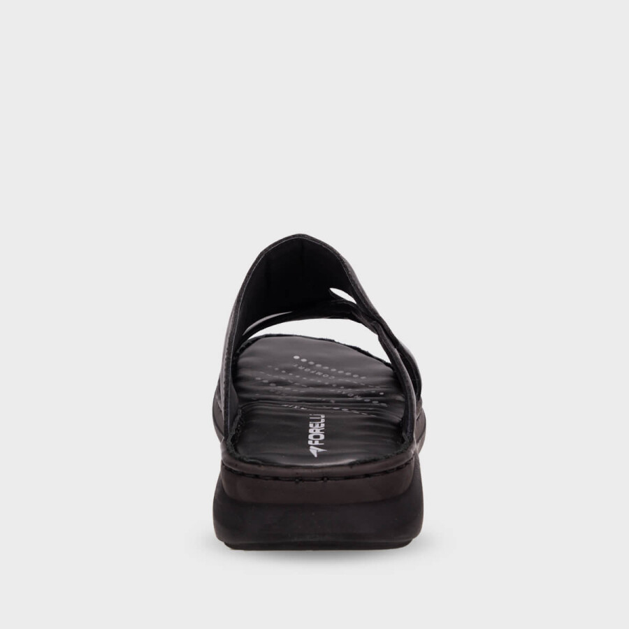 Forelli 40501 TUNA Siyah Deri Erkek Terlik - 3