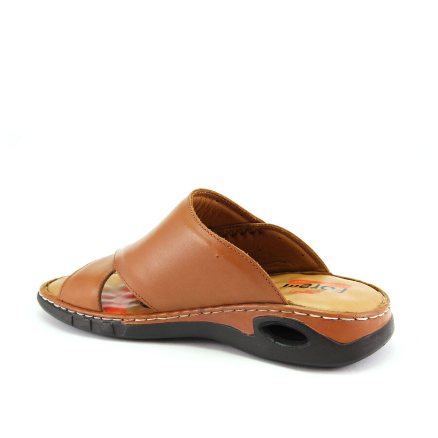 Forelli 40501 TUNA Taba Deri Erkek Terlik - 3