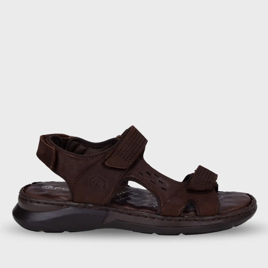 Forelli 40526 BRUCE Kahve Nubuk Deri Erkek Sandalet - 1