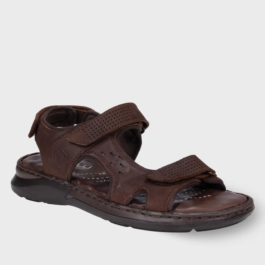 Forelli 40526 BRUCE Kahve Nubuk Deri Erkek Sandalet - 2