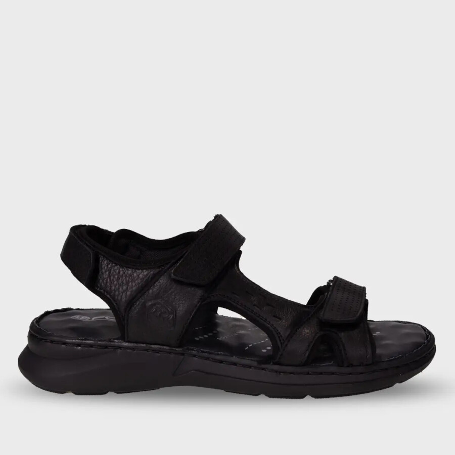 Forelli 40526 BRUCE Siyah Nubuk Deri Erkek Sandalet