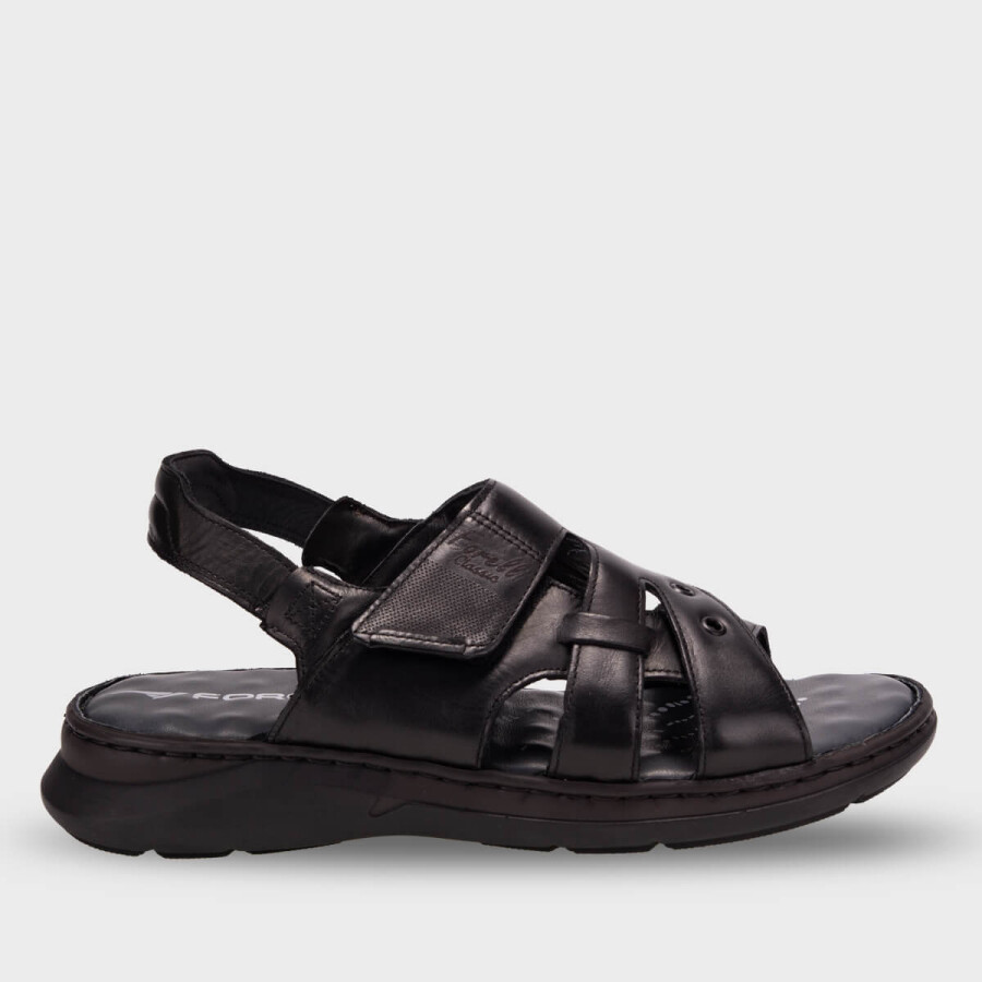 Forelli 40528 BERKAY Siyah Erkek Deri Sandalet - 1
