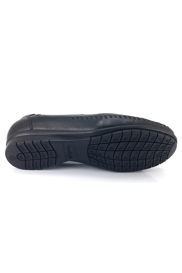 Forelli 51306 Marla Siyah Rengi Comfort Deri Kadın Ayakkabı - Thumbnail
