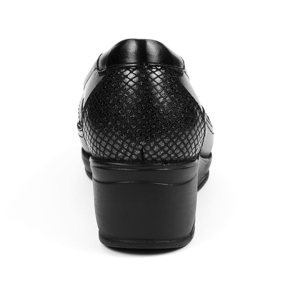 Forelli 57603 ROSA Siyah Comfort Deri Kadın Ayakkabı - 3