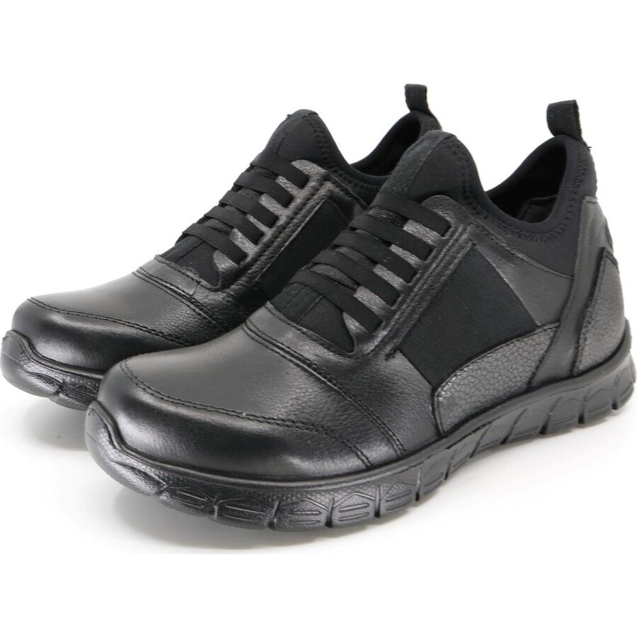 Forelli 61052 Siyah Deri Kadın Ayakkabı - Thumbnail