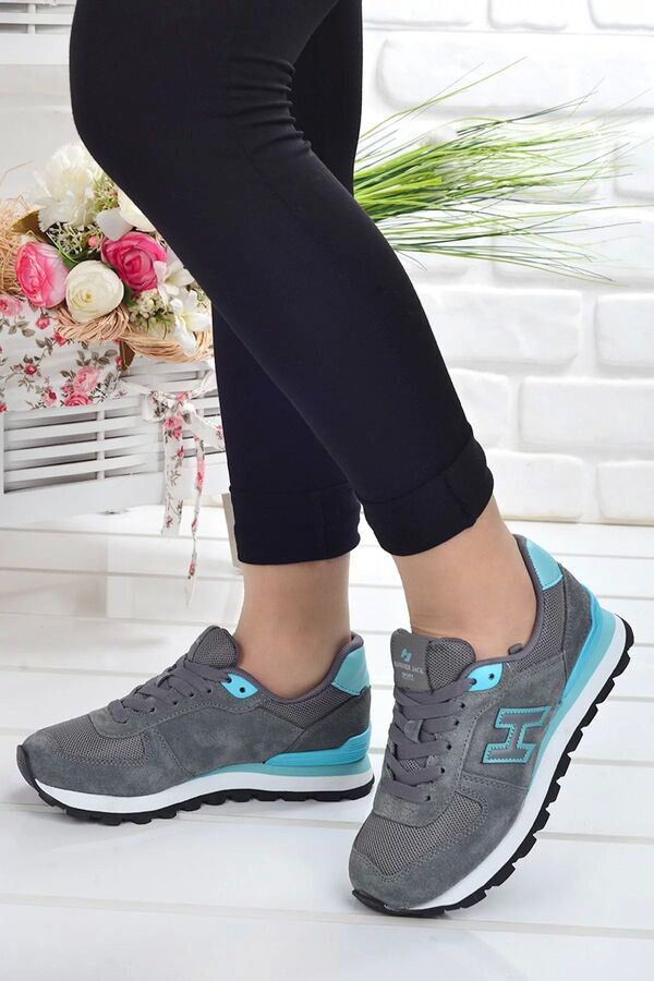 Hammer Jack 102 19250-G Peru Gri/Turkuaz Sneaker Ayakkabı - 2
