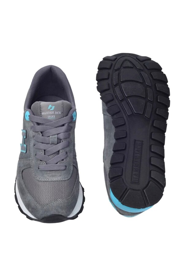 Hammer Jack 102 19250-G Peru Gri/Turkuaz Sneaker Ayakkabı - Thumbnail