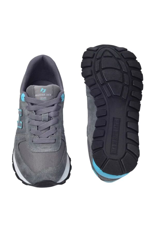 Hammer Jack 102 19250-G Peru Gri/Turkuaz Sneaker Ayakkabı - 5