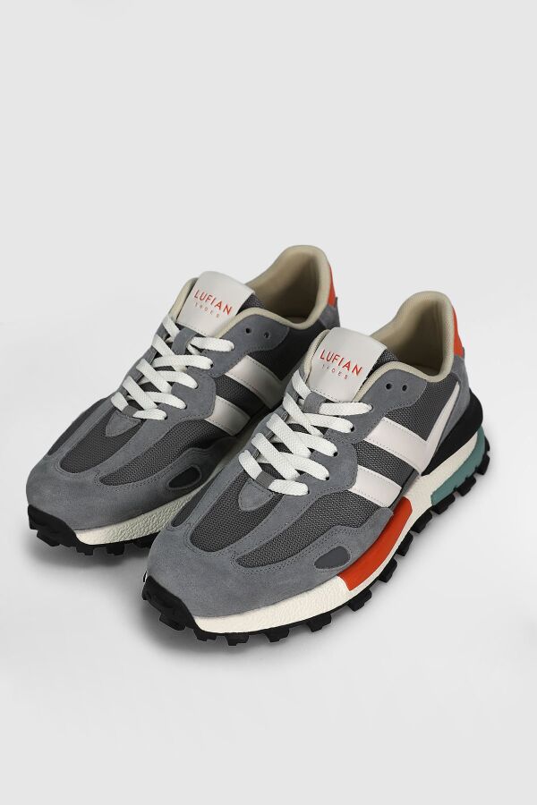Lufian 111230272 Auke Gri Erkek Spor Ayakkabı - 4