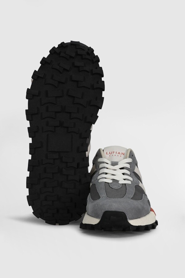 Lufian 111230272 Auke Gri Erkek Spor Ayakkabı - 5