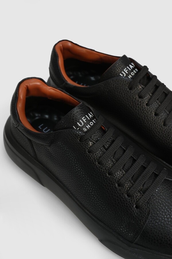 Lufian 112230223 Tommy Siyah/Siyah Erkek Spor Ayakkabı - 2