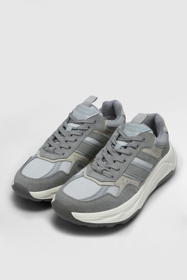 Lufian 112230235 Eduard Gri Erkek Spor Ayakkabı - 4