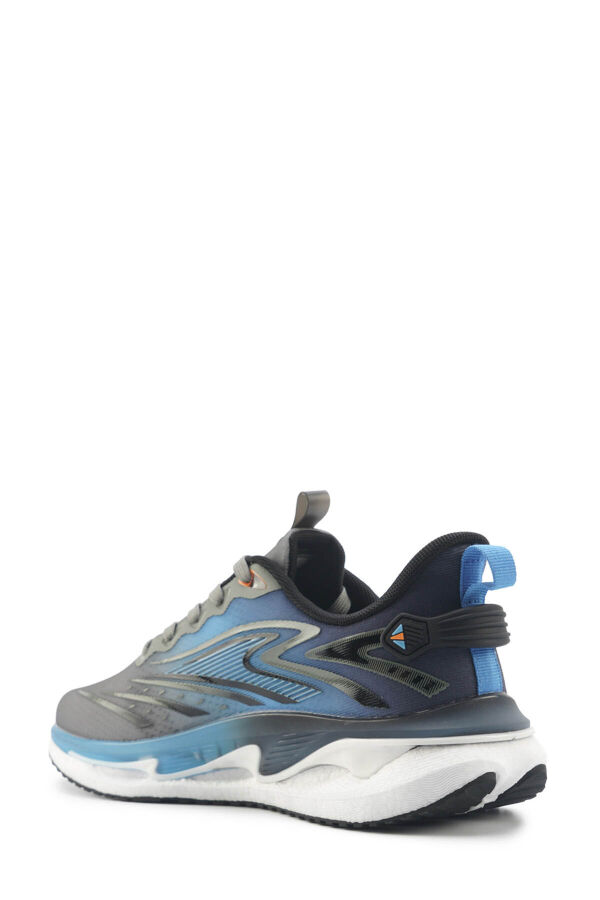Lumberjack 101944590 KANSAS 5FX Gri/Mavi Tekstil/Suni Deri Erkek Sneakers Ayakkabı - 3