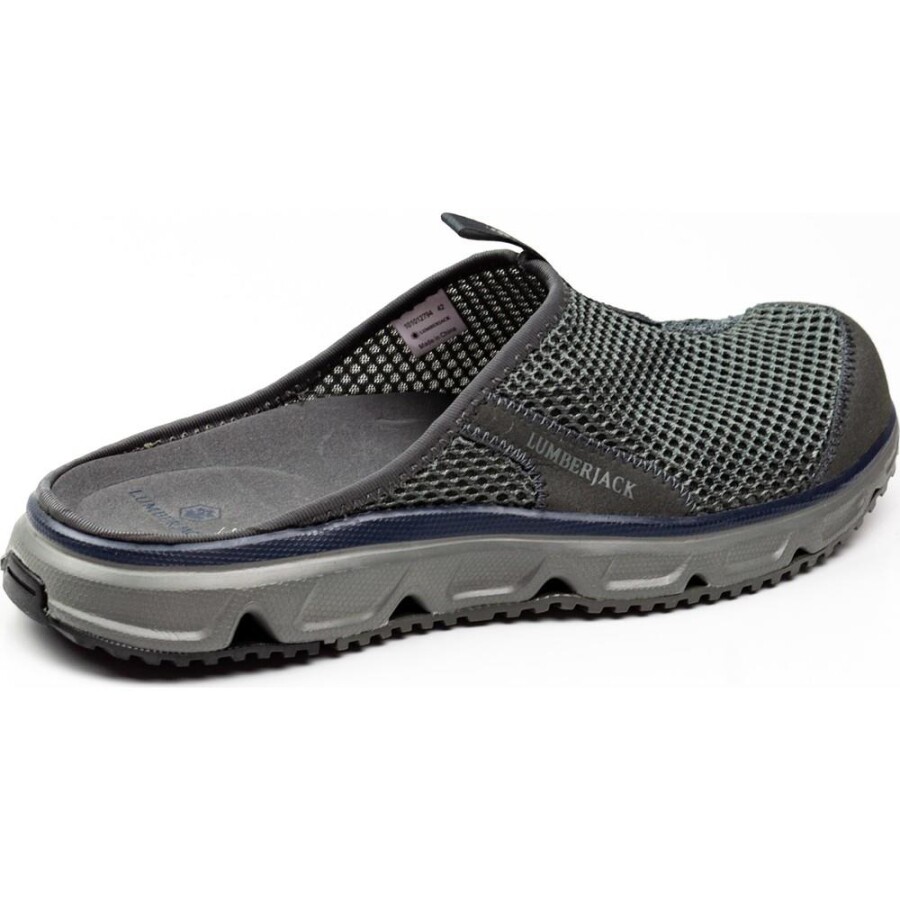 Lumberjack A10194149612010 Castello 5FX Antrasit/Lacivert Erkek Terlik - 4