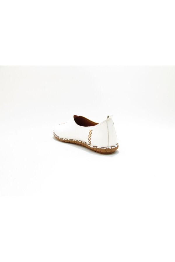 Messimod 2901 Beyaz Kadın Deri Ayakkabı - Thumbnail