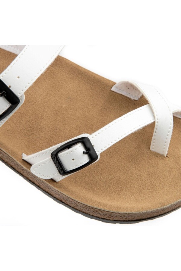 Muya 31030-019 ANNY Beyaz Anatomik Taban Günlük Kadın Terlik - 4