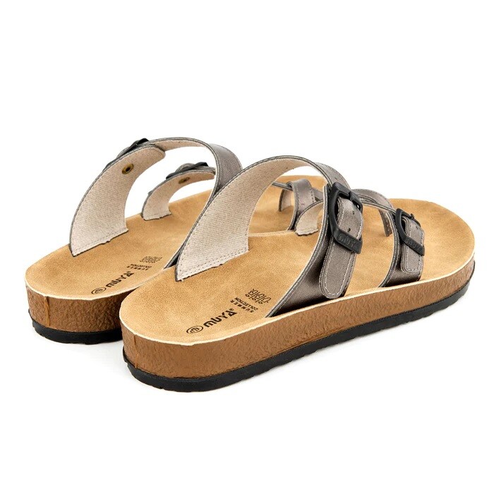 Muya 31030-019 ANNY Platin Anatomik Taban Günlük Kadın Terlik - 5