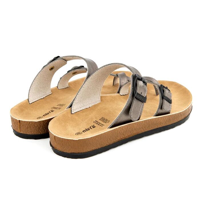 Muya 31030-019 ANNY Platin Anatomik Taban Günlük Kadın Terlik - 5