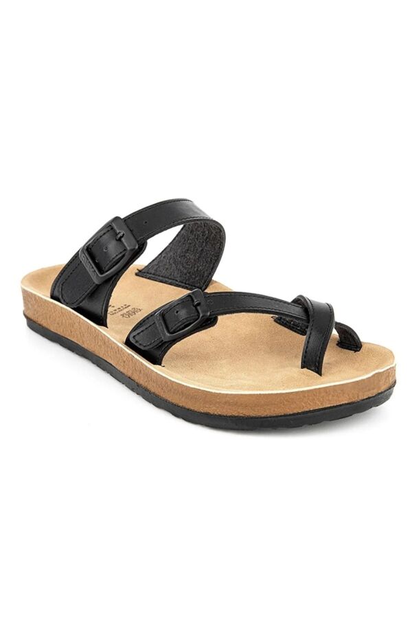 Muya 31030-019 ANNY Siyah Anatomik Taban Günlük Kadın Terlik - 2