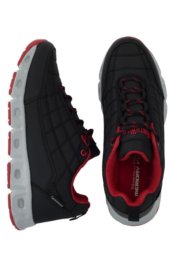 North Of Wild Pantheon Siyah/Kırmızı/Gri Erkek Spor Ayakkabı - 4