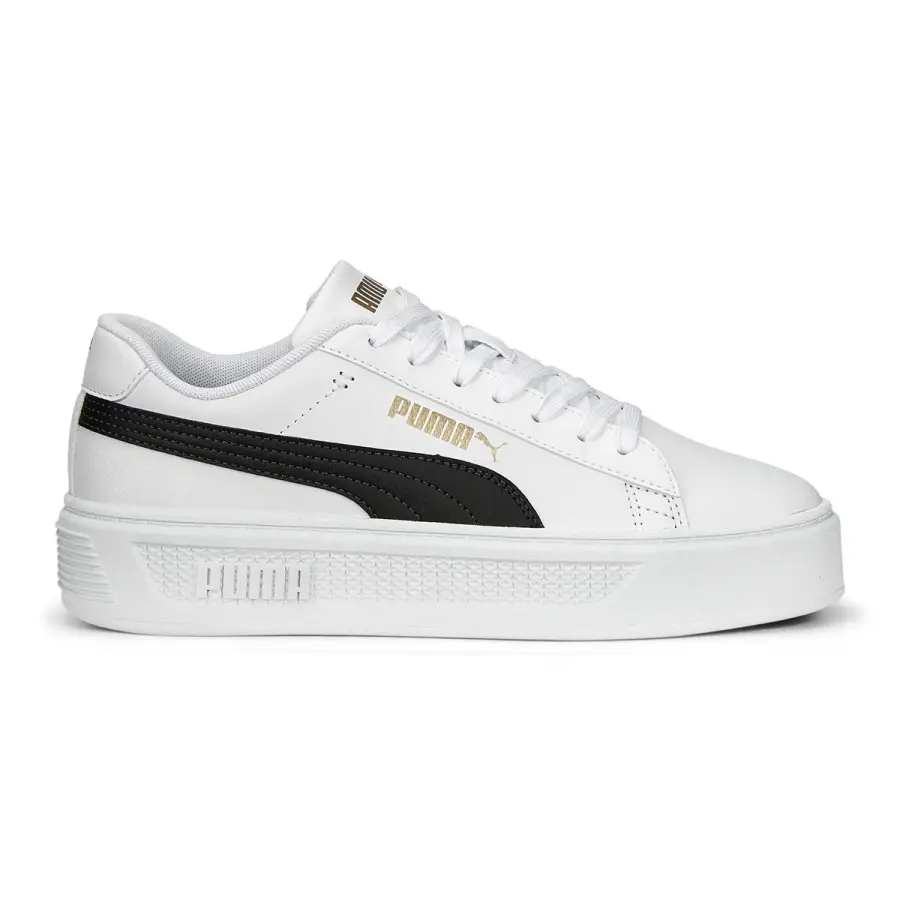 Puma 390758 04 Smash Platform V3 Kadın Beyaz Sneaker Ayakkabı - 1