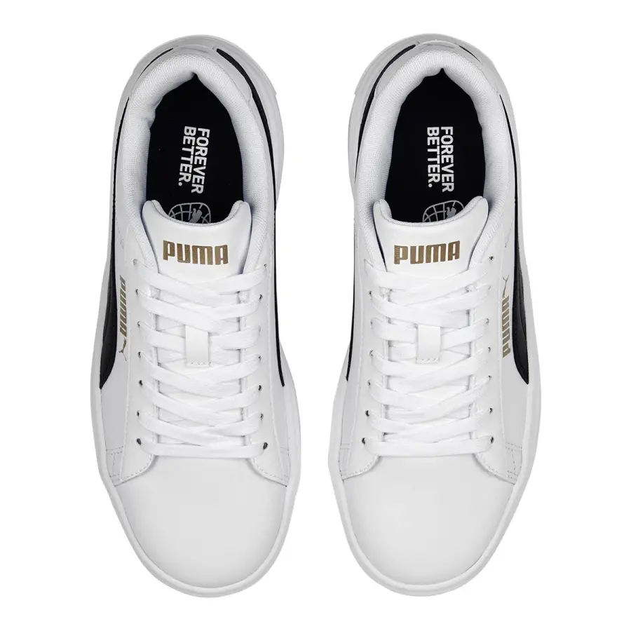 Puma 390758 04 Smash Platform V3 Kadın Beyaz Sneaker Ayakkabı - 2