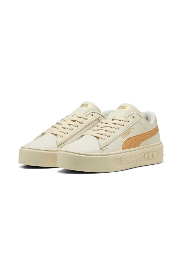 Puma 390758 19 Smash Platform V3 Bej Kadın Spor Ayakkabı - 6