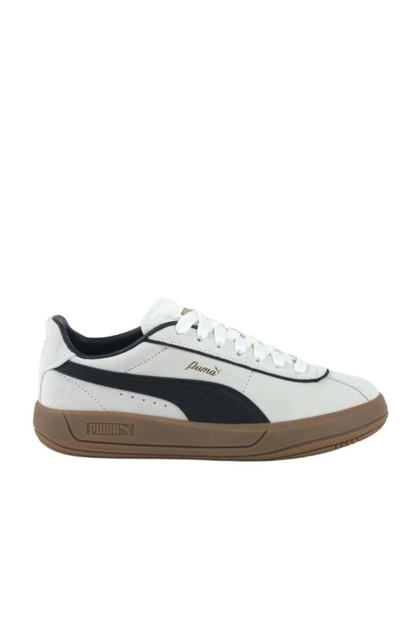 Puma 400718 01 Club Klassika SD Beyaz Siyah Gold Kadın Spor Ayakkabı