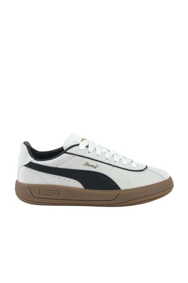 Puma 400718 01 Club Klassika SD Beyaz Siyah Gold Kadın Spor Ayakkabı - 1
