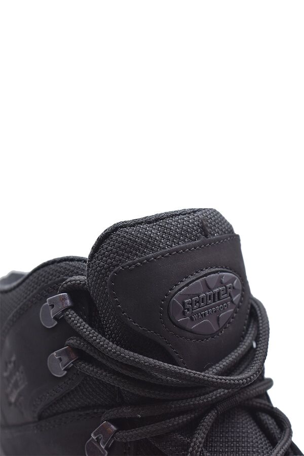 Scooter P1492NS Siyah Hakiki Nubuk Deri Erkek Bot. - 4