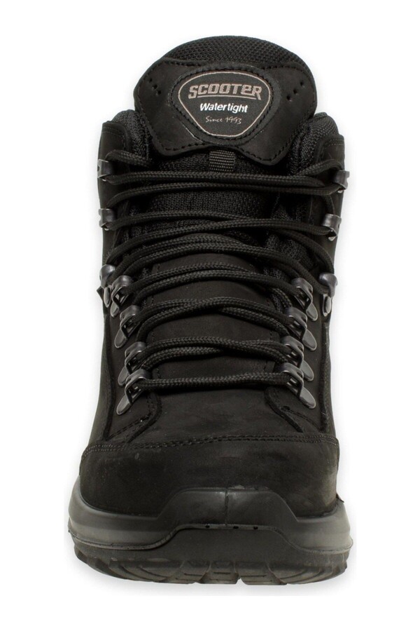 Scooter M4107NS Combat Siyah Nubuk Deri Bağcıklı Erkek Bot. - Thumbnail