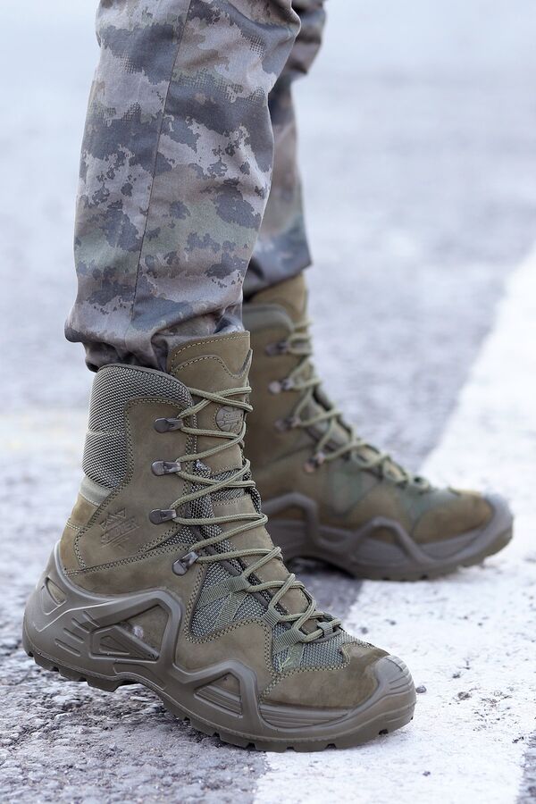 Scooter - Scooter P1490NH Meridyen Haki Nubuk Deri Erkek Bot.