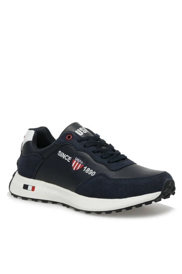 U.S. Polo Assn. 101182318 DAVIDE 2PR LTH Lacivert Erkek Sneaker Ayakkabı - 1